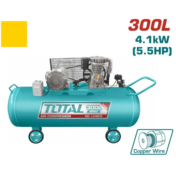 كمبروسر ضغط هواء كهربائي  سوبر توتال 300 لتر